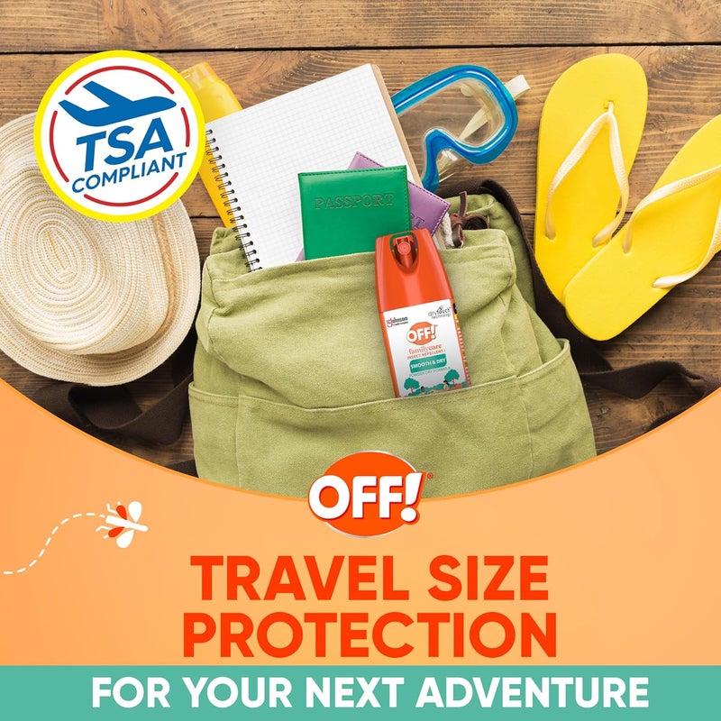 OFF! ! Family Care Insect & Mosquito Repellent I, Smooth & Dry Bug Spray for The Beach, Backyard, Picnics and More, 2.5 oz. - Image 1